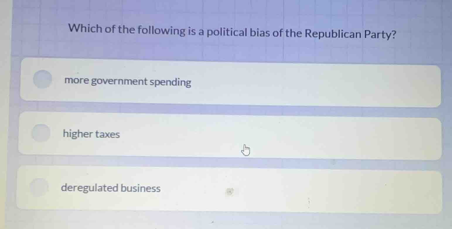 which of the following is a political bias of the republican party? mor…