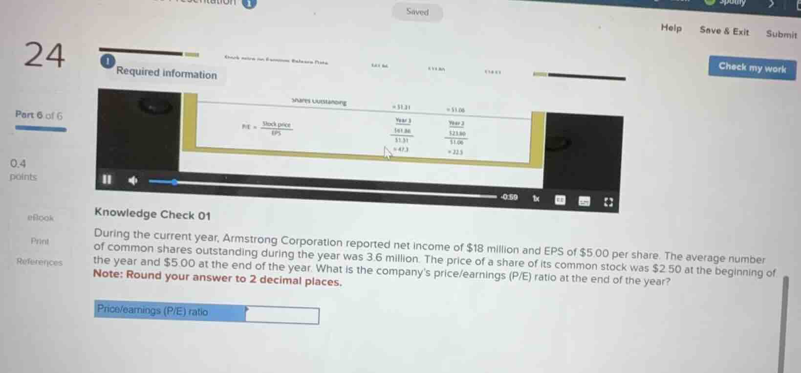 knowledge check 01 during the current year, armstrong corporation repor…
