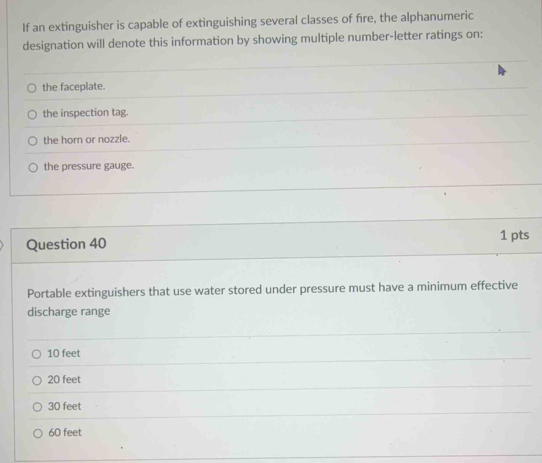 if an extinguisher is capable of extinguishing several classes of fire,…