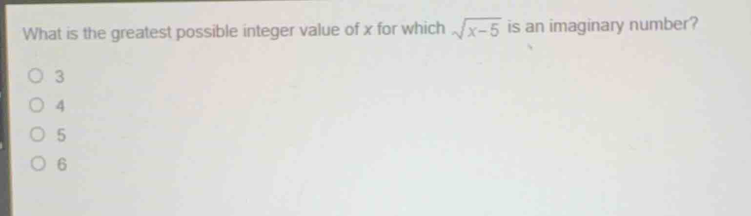 what is the greatest possible integer value of (x) for which (sqrt{x-5}…