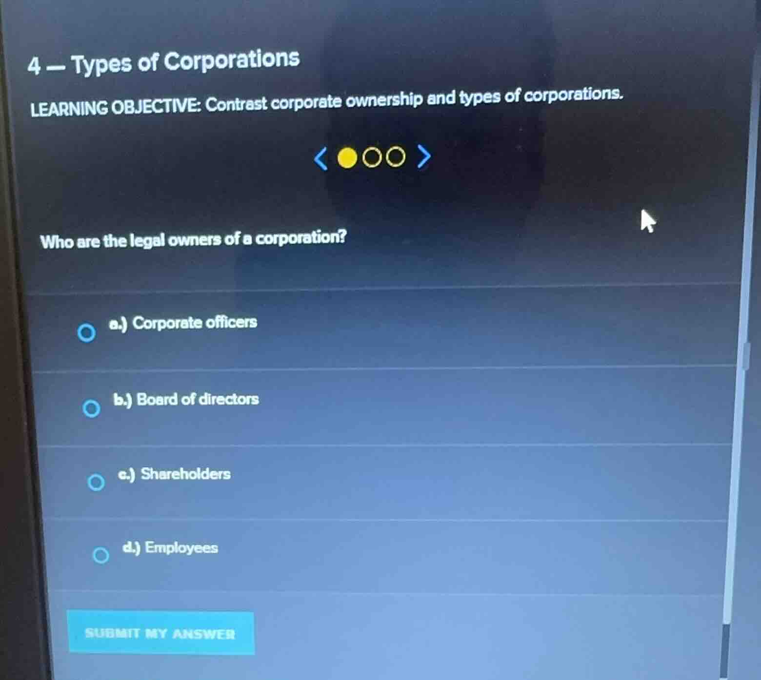 4 - types of corporations learning objective: contrast corporate owners…