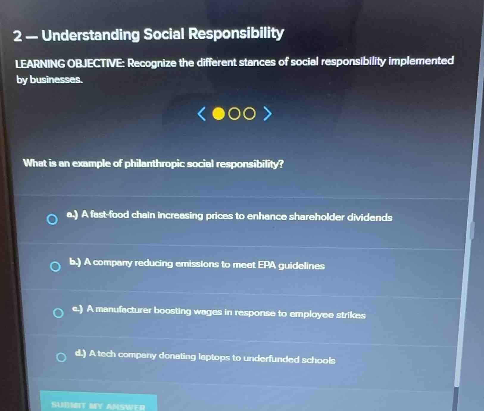 2 - understanding social responsibility learning objective: recognize t…