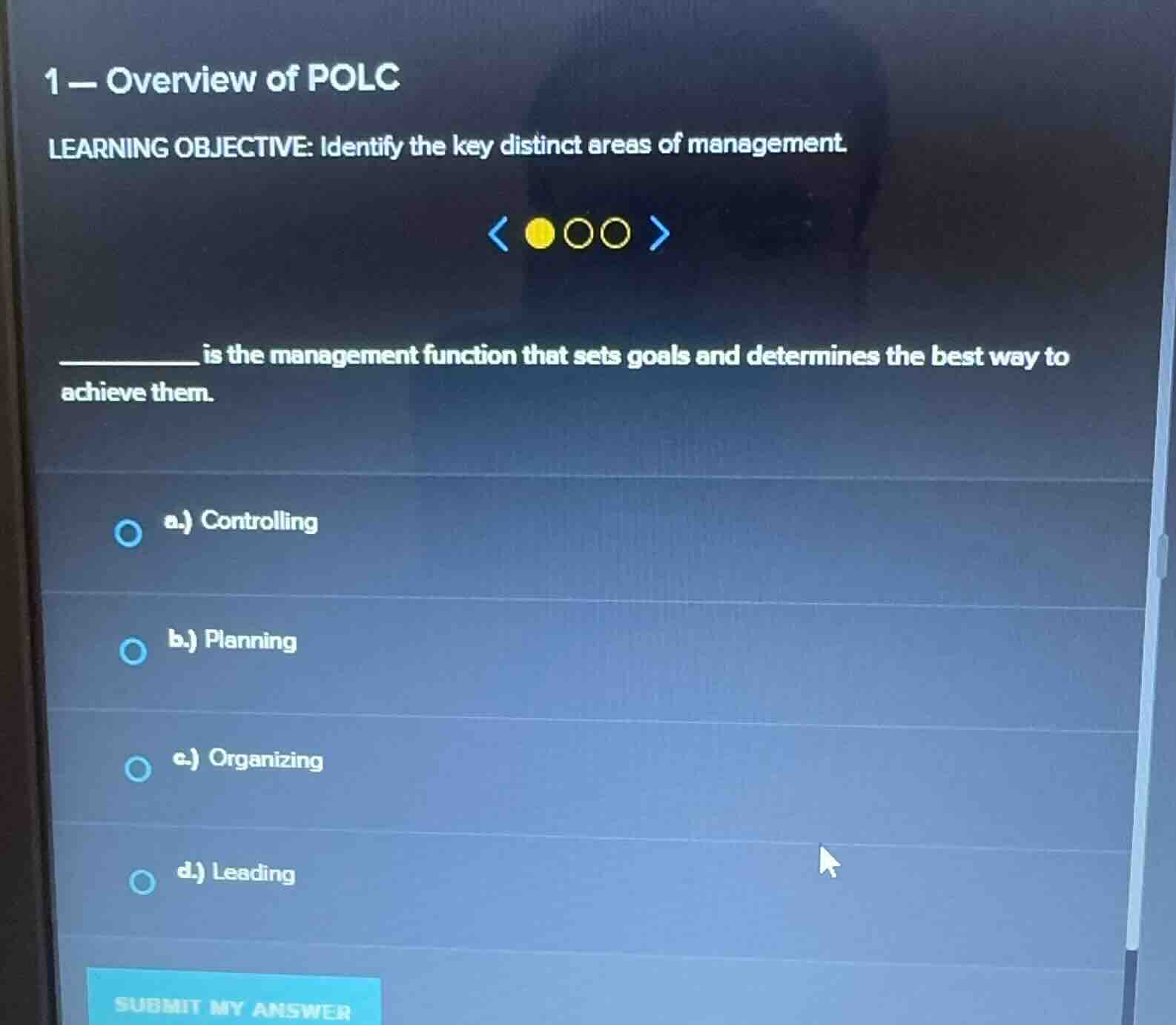 1 - overview of polc learning objective: identify the key distinct area…