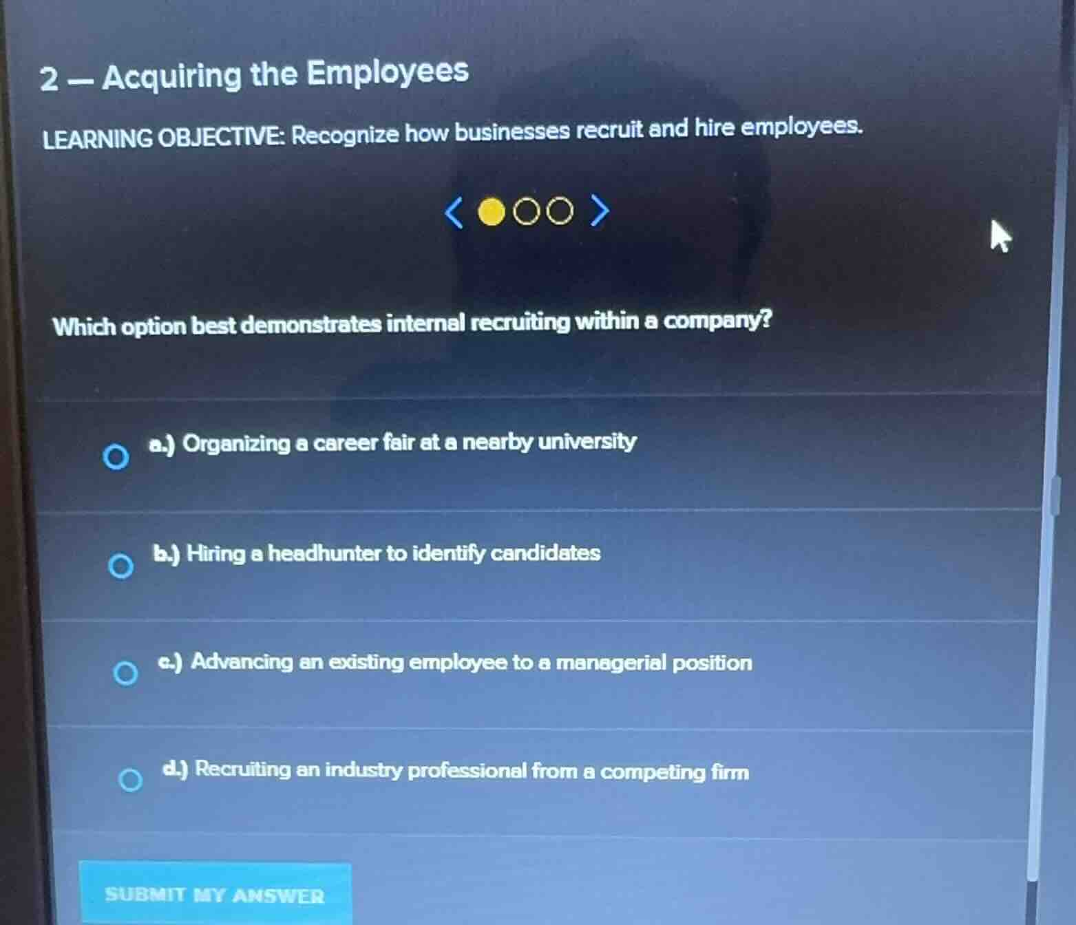 2 - acquiring the employees learning objective: recognize how businesse…