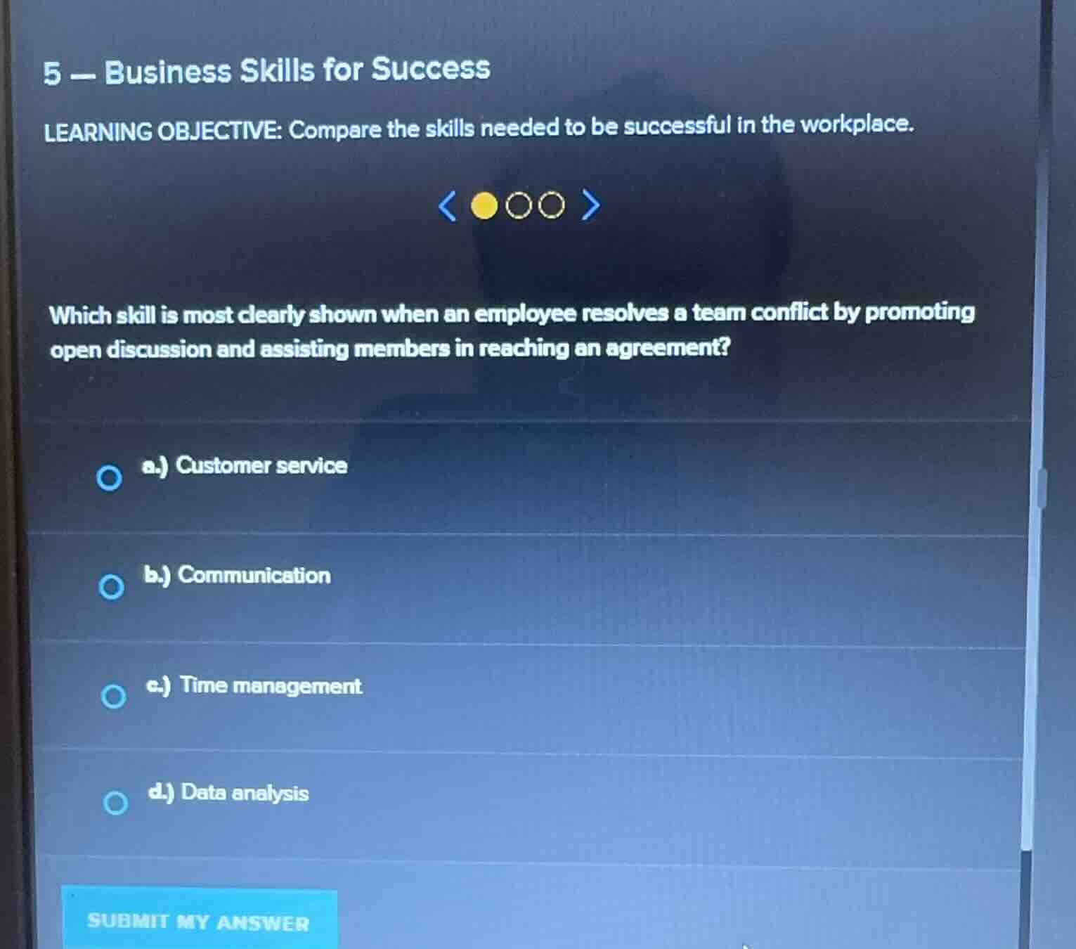 5 - business skills for success learning objective: compare the skills …