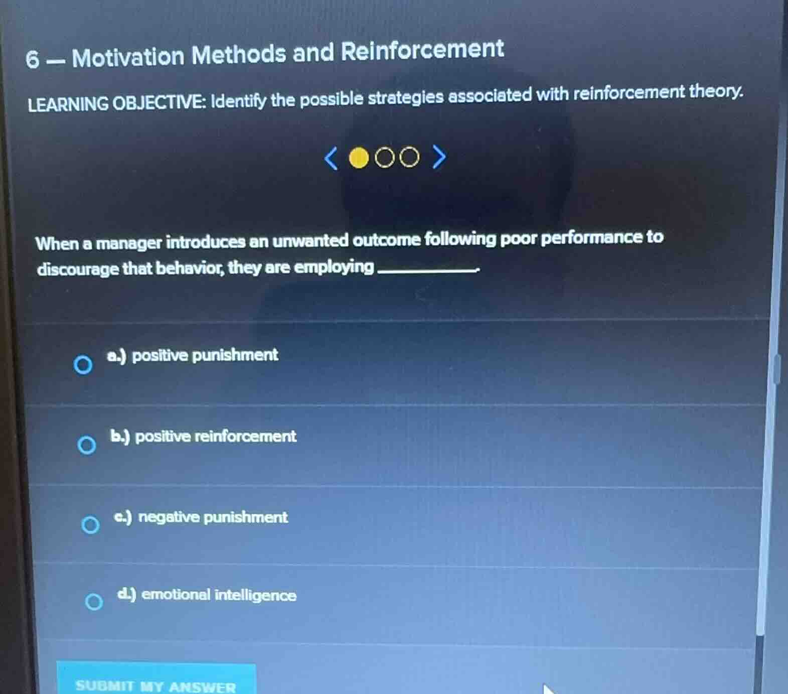 6 - motivation methods and reinforcement learning objective: identify t…