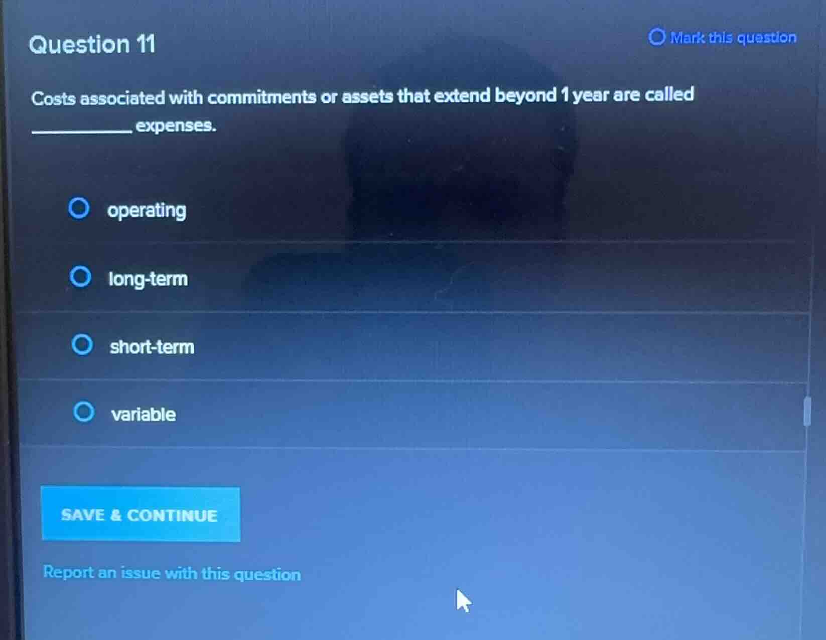 question 11 costs associated with commitments or assets that extend bey…