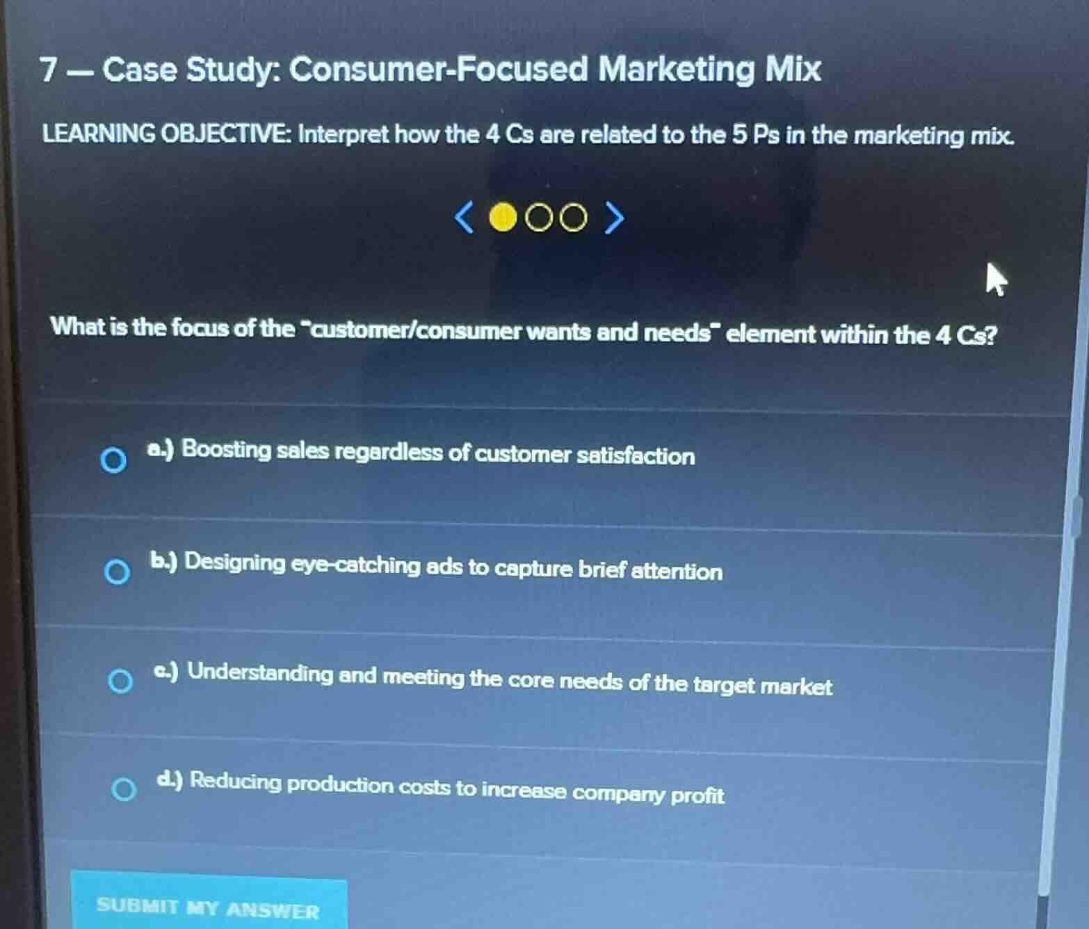 7 - case study: consumer-focused marketing mix learning objective: inte…