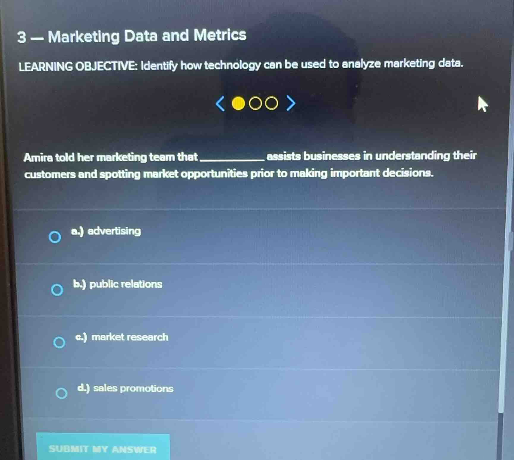 3 - marketing data and metrics learning objective: identify how technol…