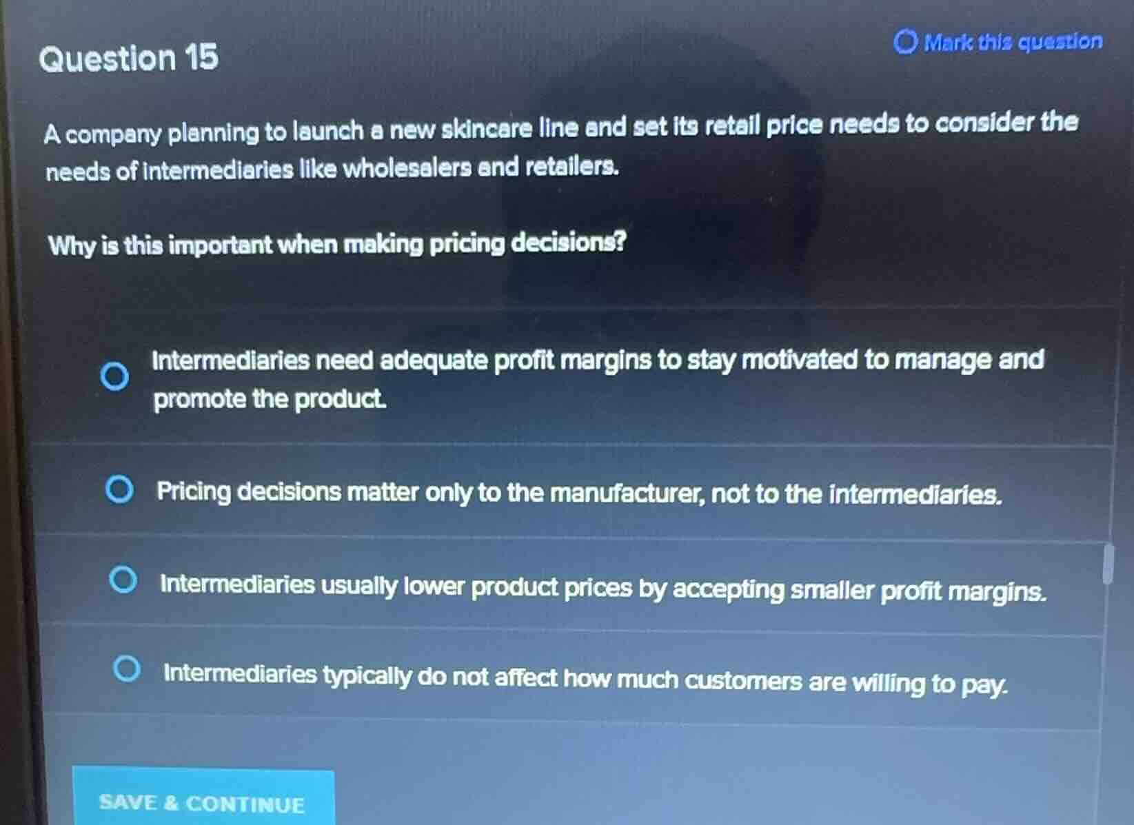 question 15 a company planning to launch a new skincare line and set it…