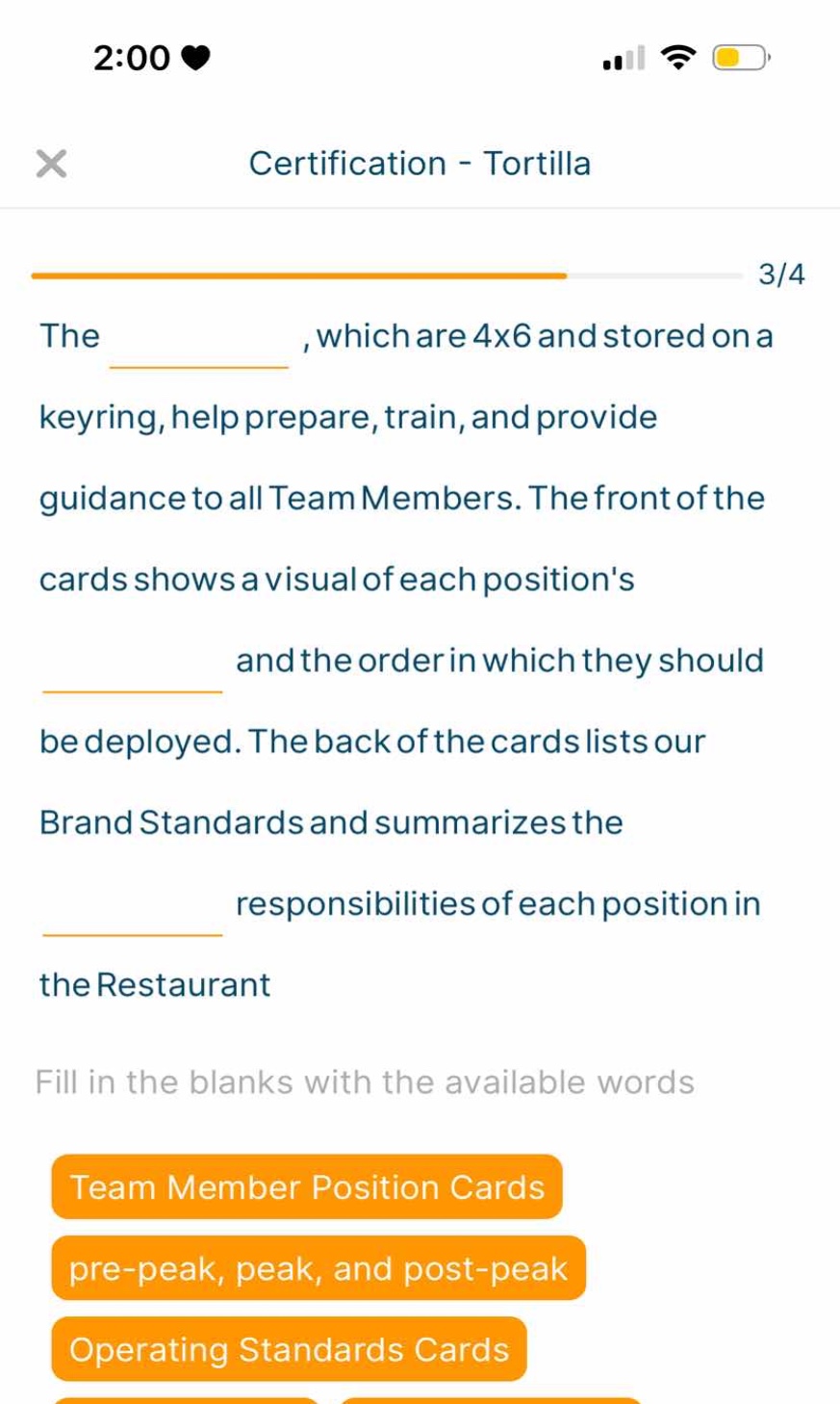 certification - tortilla 3/4 the ________ , which are 4x6 and stored on…