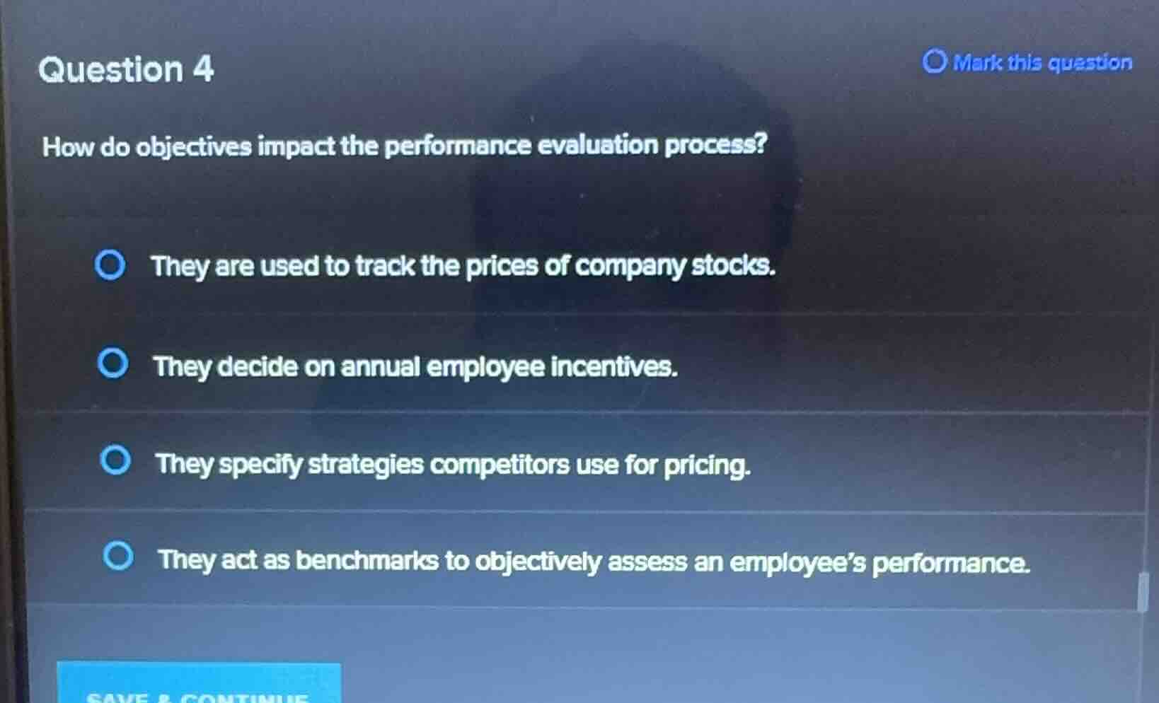 question 4 how do objectives impact the performance evaluation process?…