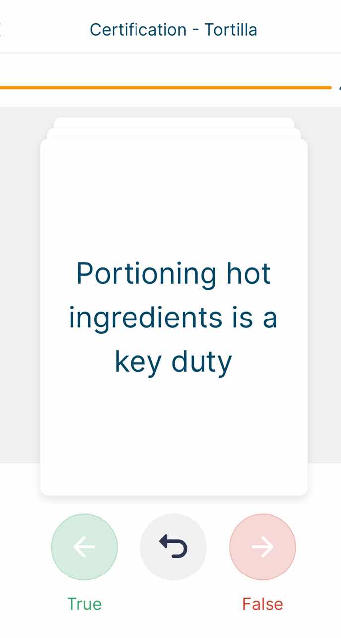 certification - tortilla portioning hot ingredients is a key duty true …