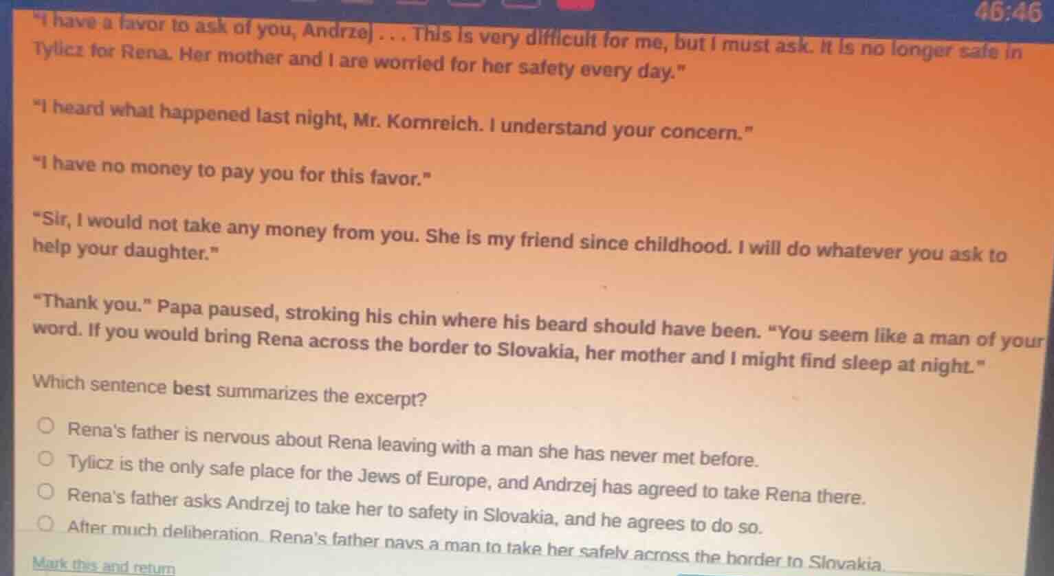 \i have a favor to ask of you, andrzej... this is very difficult for me…