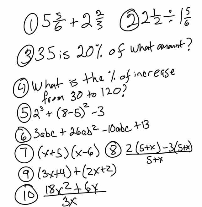 1) \\(5\\frac{5}{6} + 2\\frac{2}{3}\\) 2) \\(2\\frac{1}{2} \\div 1\\fra…