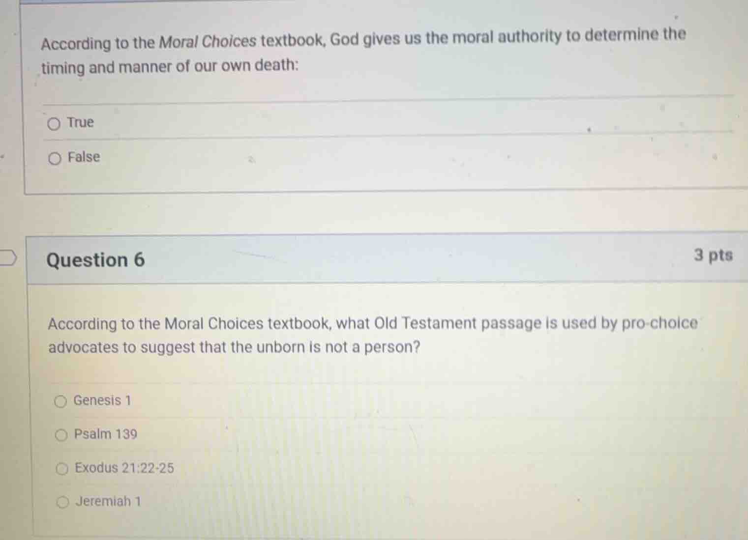 according to the moral choices textbook, god gives us the moral authori…