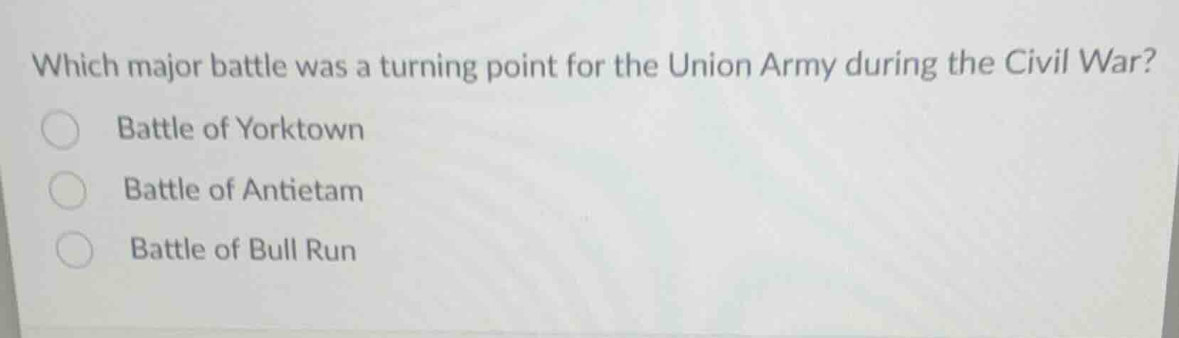 which major battle was a turning point for the union army during the ci…