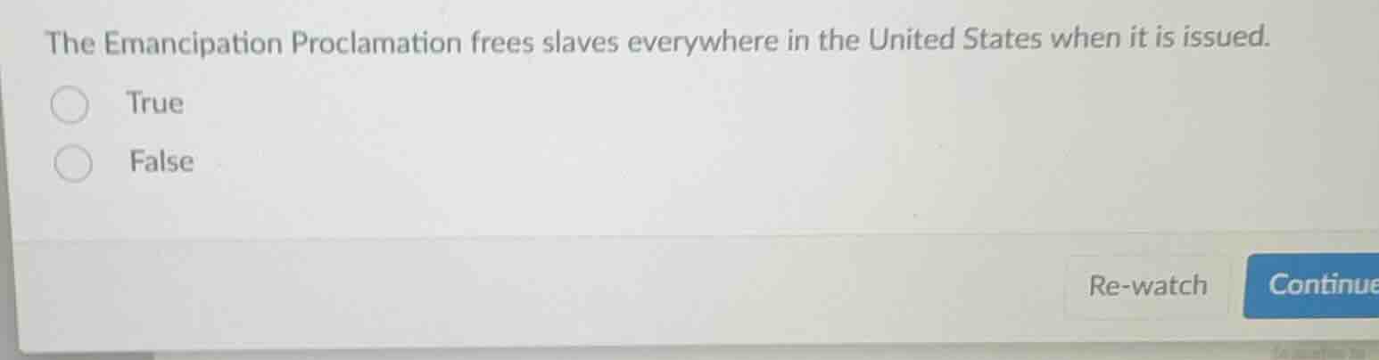 the emancipation proclamation frees slaves everywhere in the united sta…