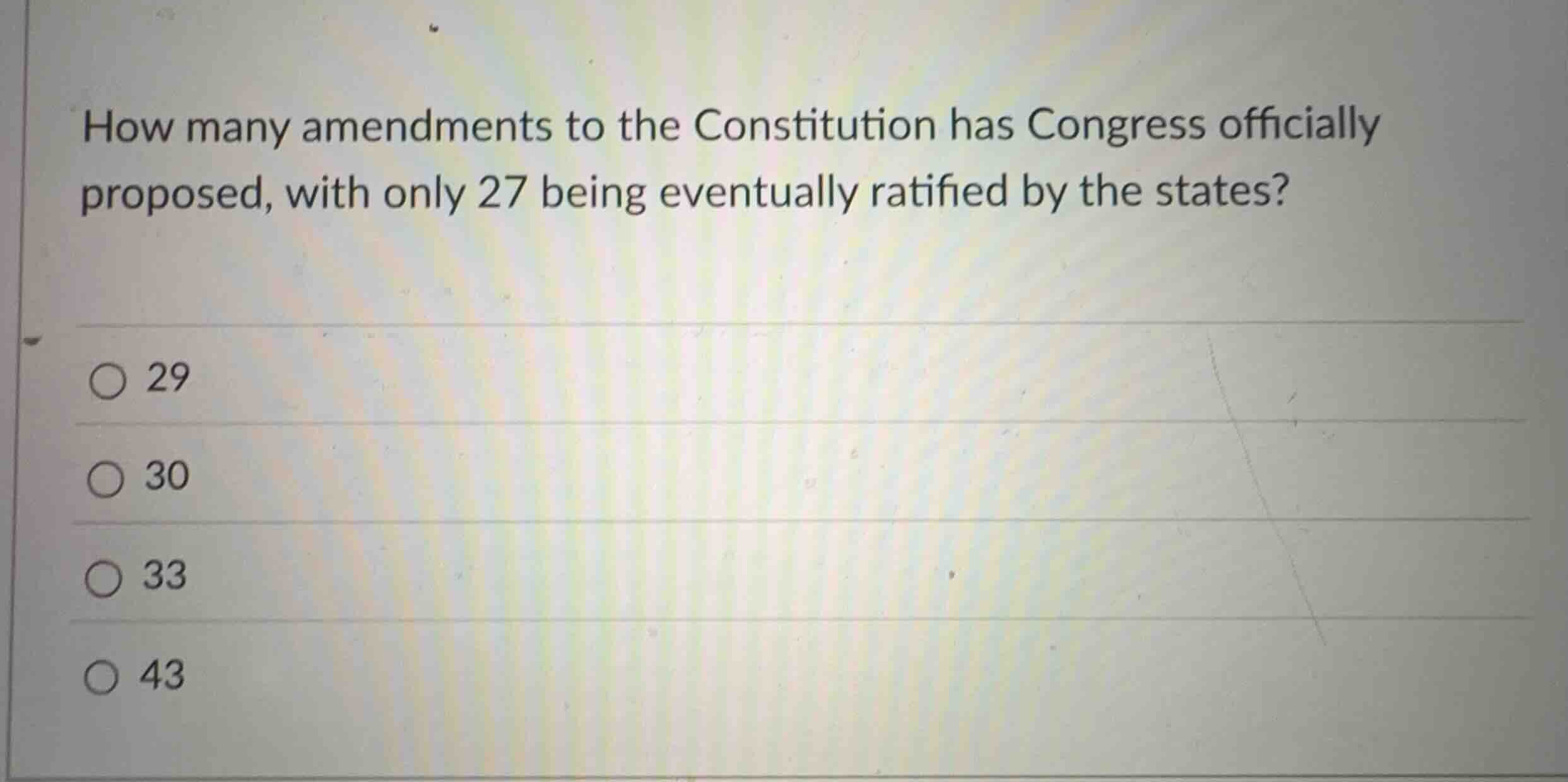 how many amendments to the constitution has congress officially propose…