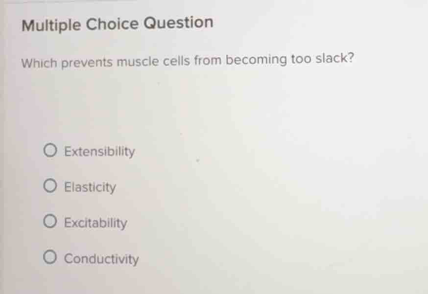 multiple choice question which prevents muscle cells from becoming too …