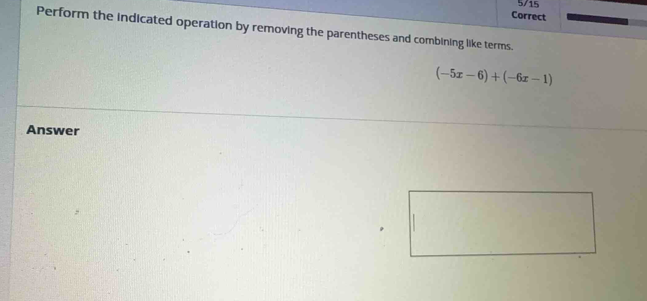 perform the indicated operation by removing the parentheses and combini…