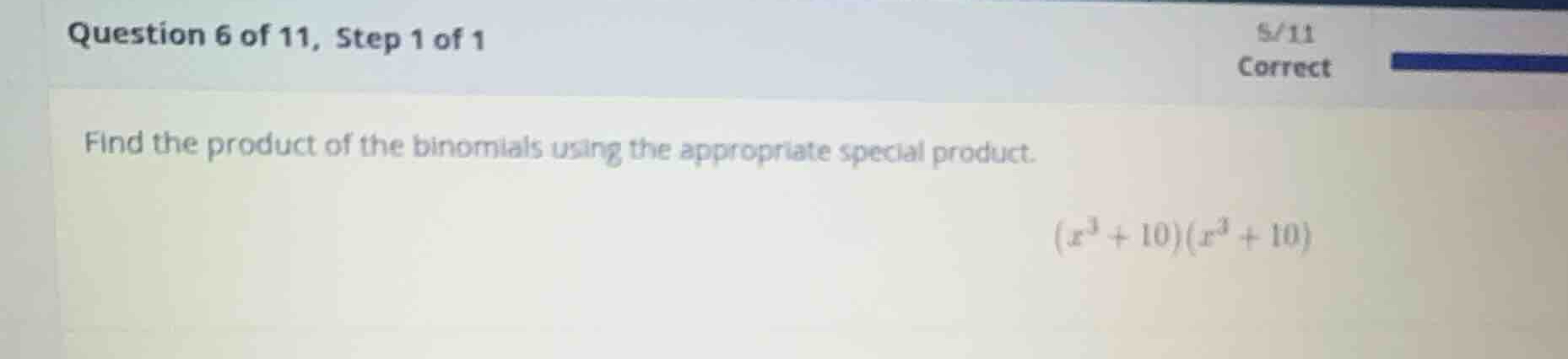 find the product of the binomials using the appropriate special product…