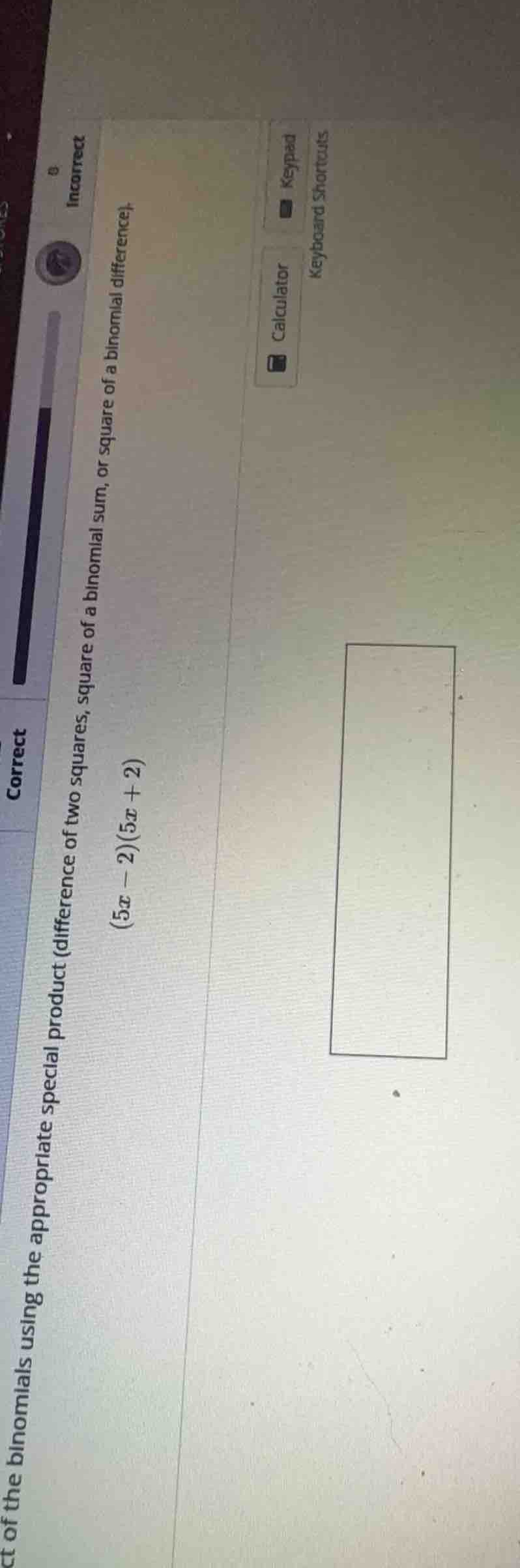 find the product of the binomials using the appropriate special product…