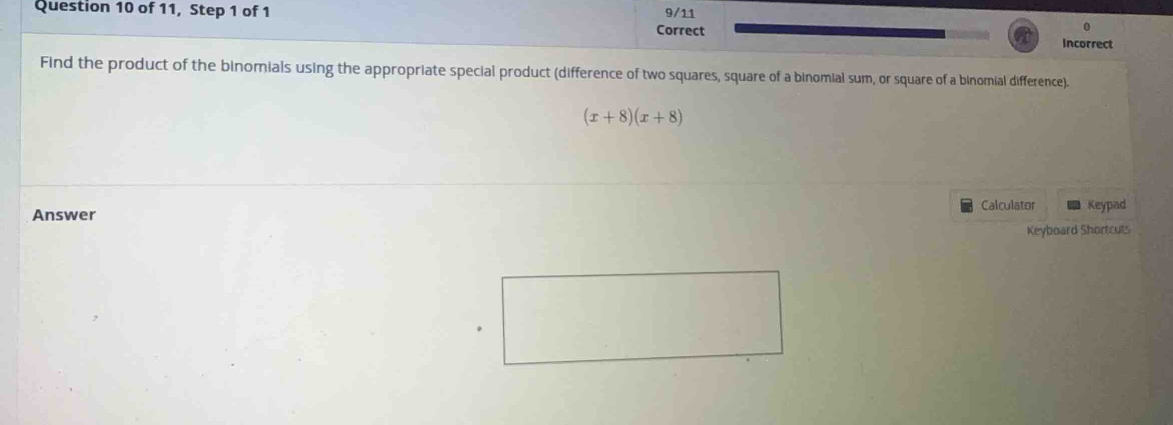 find the product of the binomials using the appropriate special product…