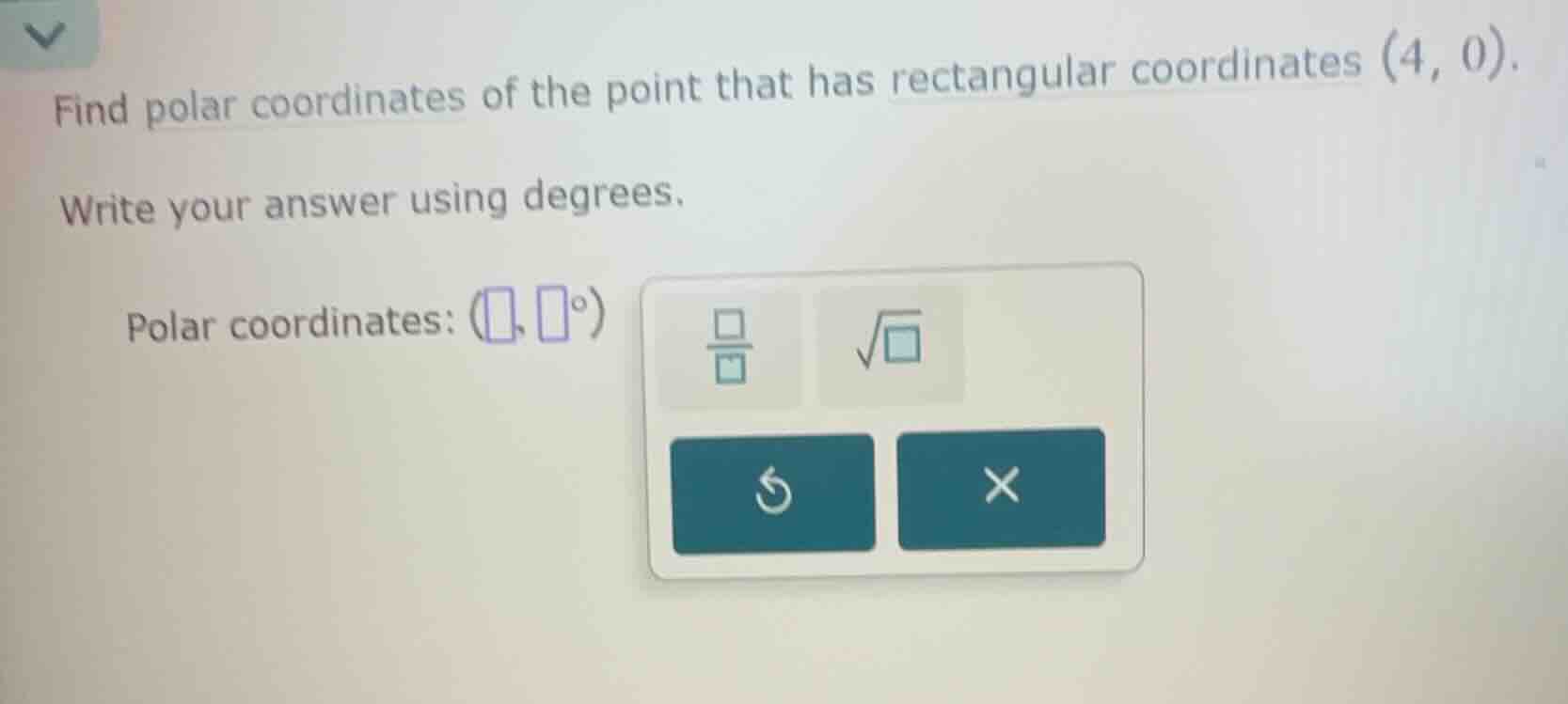 find polar coordinates of the point that has rectangular coordinates \\…