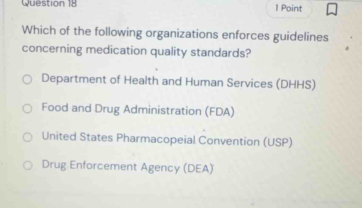 which of the following organizations enforces guidelines concerning med…