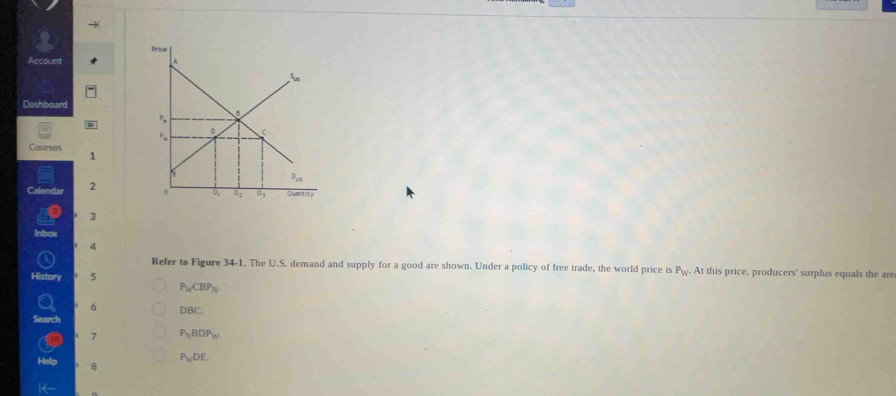 refer to figure 34-1. the u.s. demand and supply for a good are shown. …