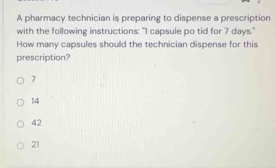 a pharmacy technician is preparing to dispense a prescription with the …