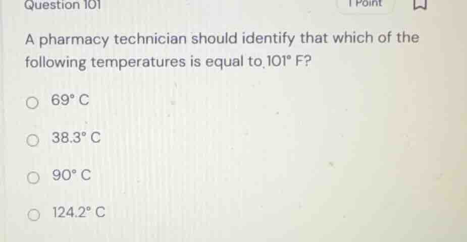 a pharmacy technician should identify that which of the following tempe…