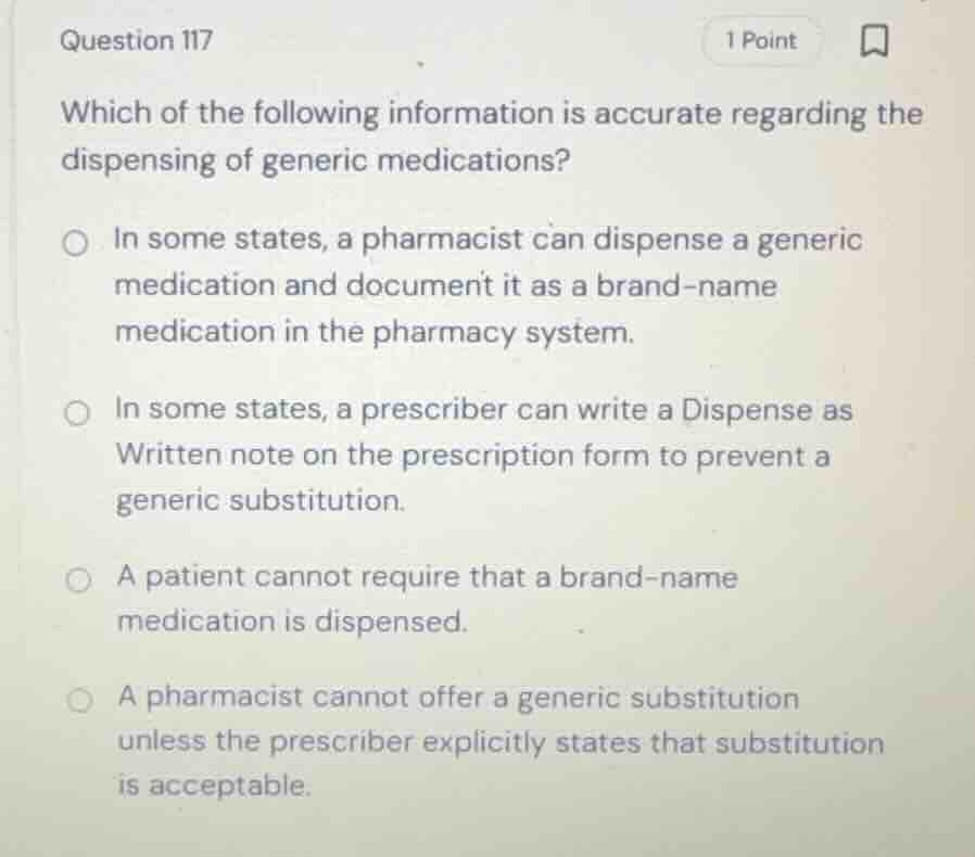 question 117 which of the following information is accurate regarding t…