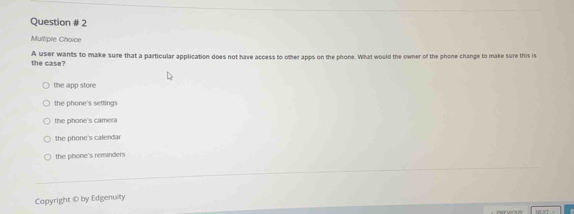 question # 2 multiple choice a user wants to make sure that a particula…