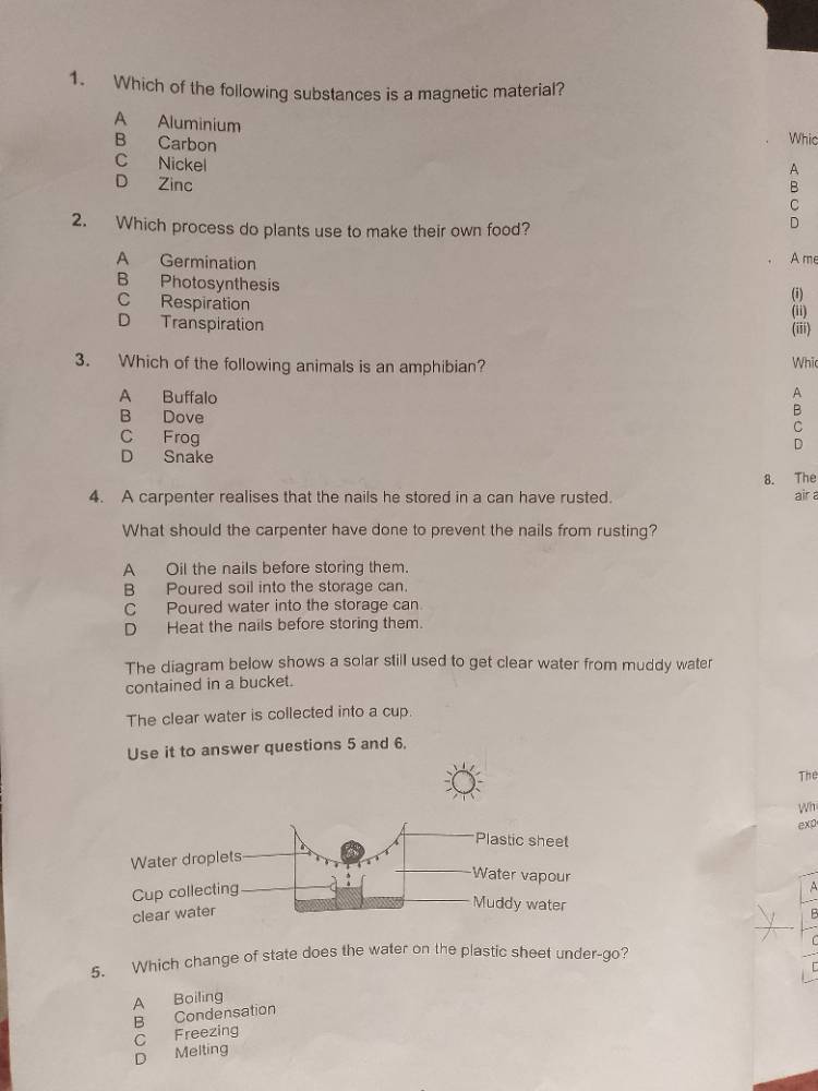 1. which of the following substances is a magnetic material? a aluminiu…