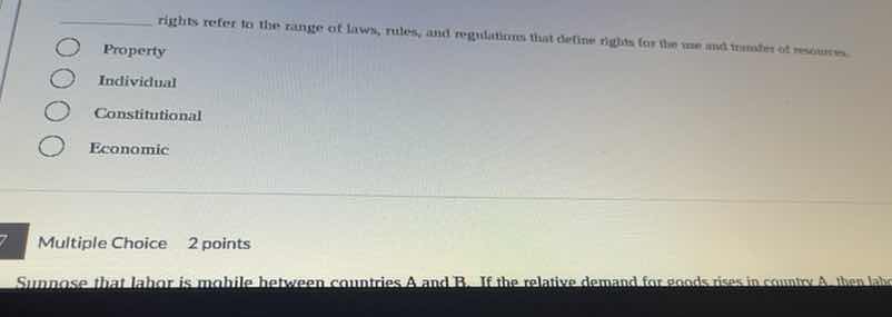 rights refer to the range of laws, rules, and regulations that define r…