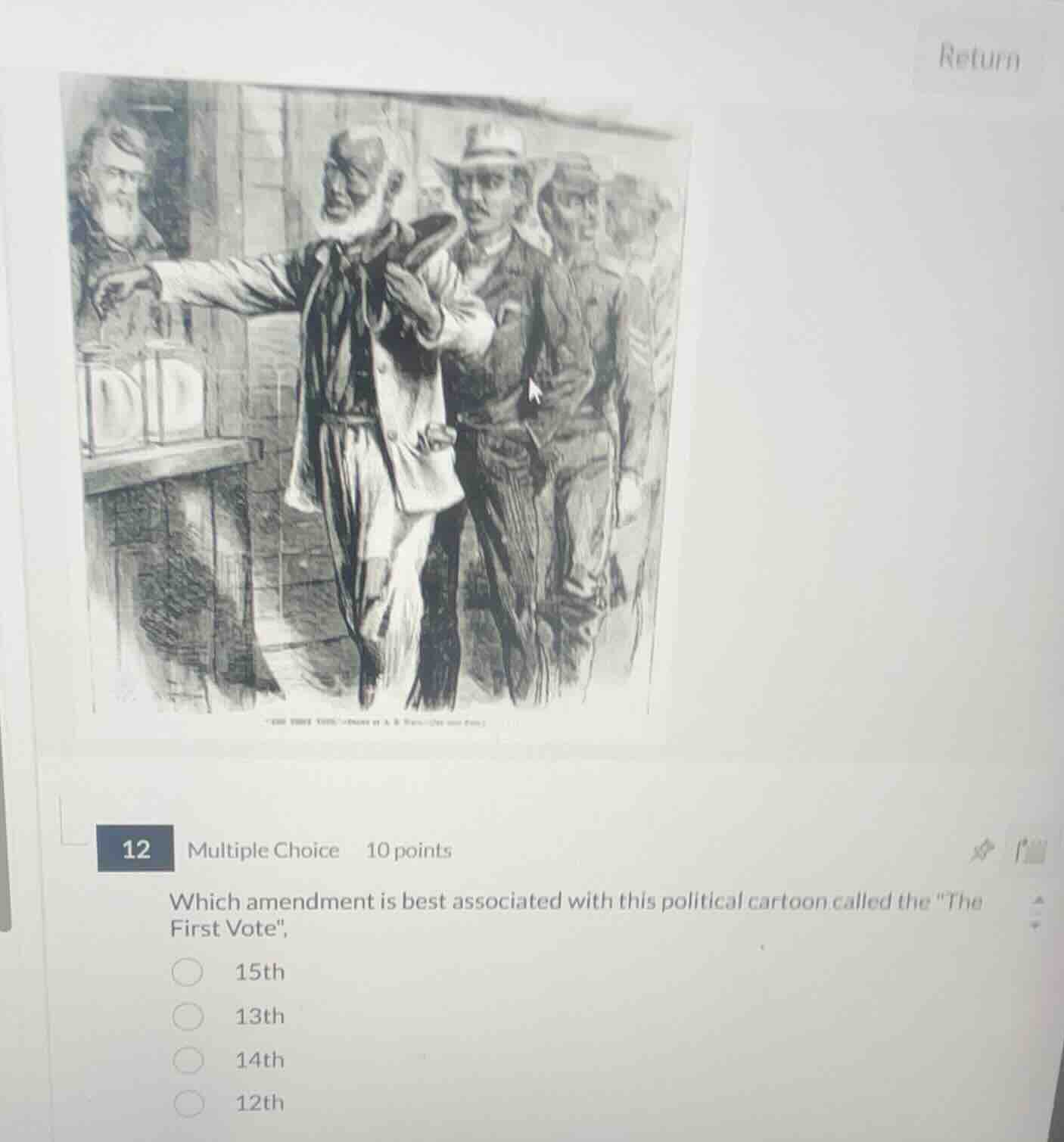 which amendment is best associated with this political cartoon called t…