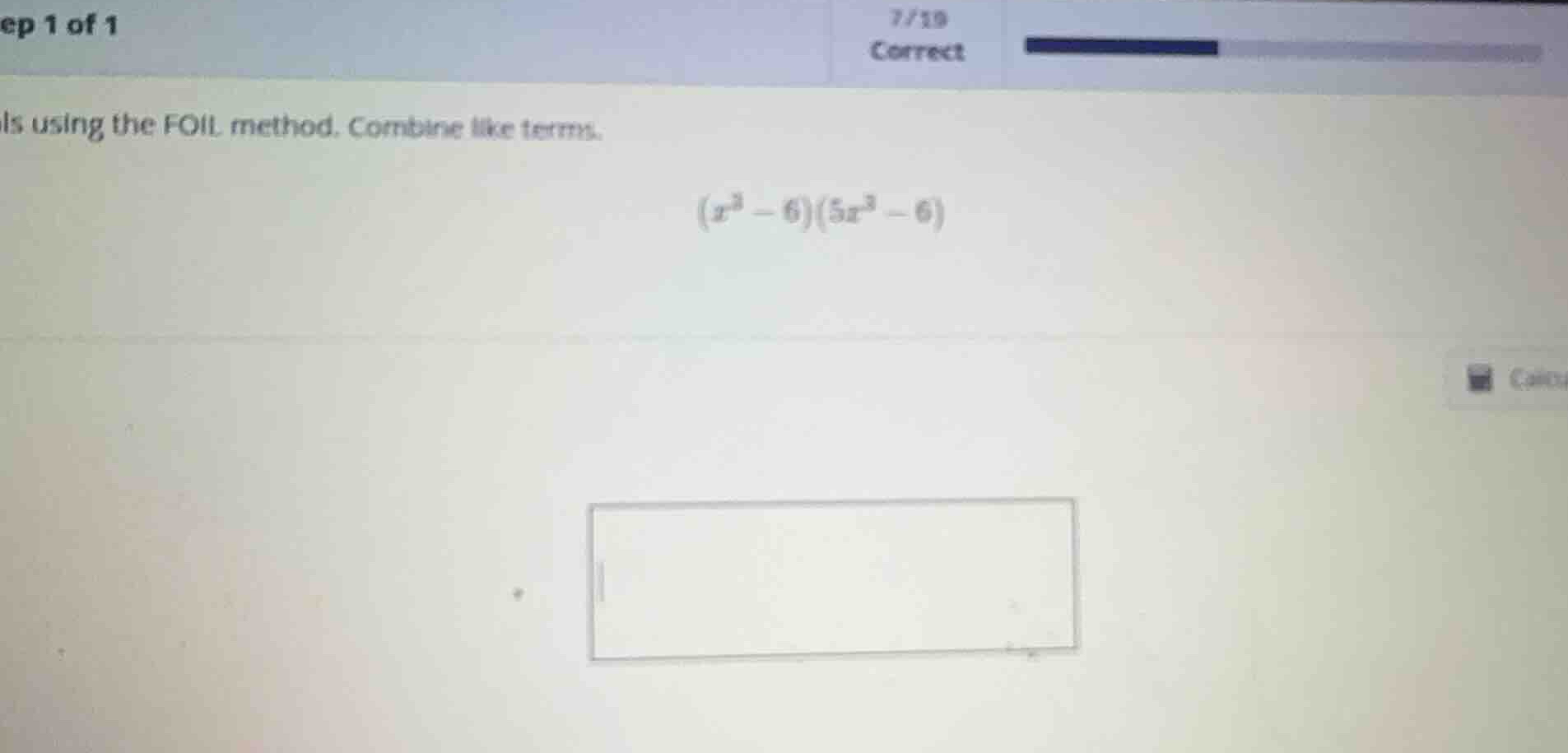 multiply the binomials using the foil method. combine like terms. \\(x^…