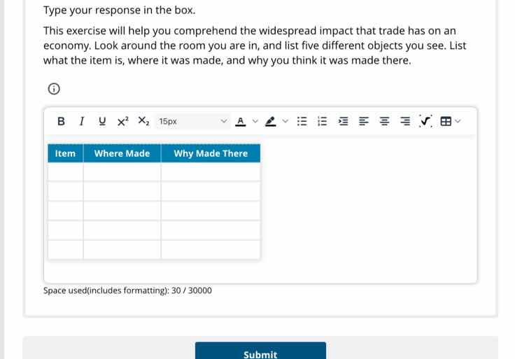 type your response in the box. this exercise will help you comprehend t…