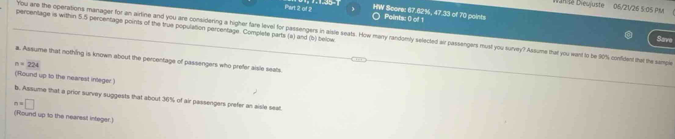 you are the operations manager for an airline and you are considering a…