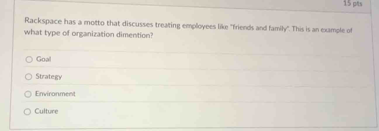 rackspace has a motto that discusses treating employees like \friends a…