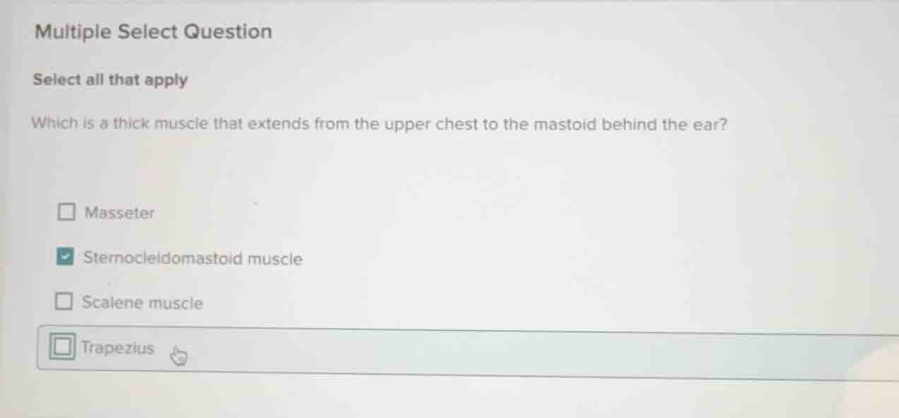 multiple select question select all that apply which is a thick muscle …