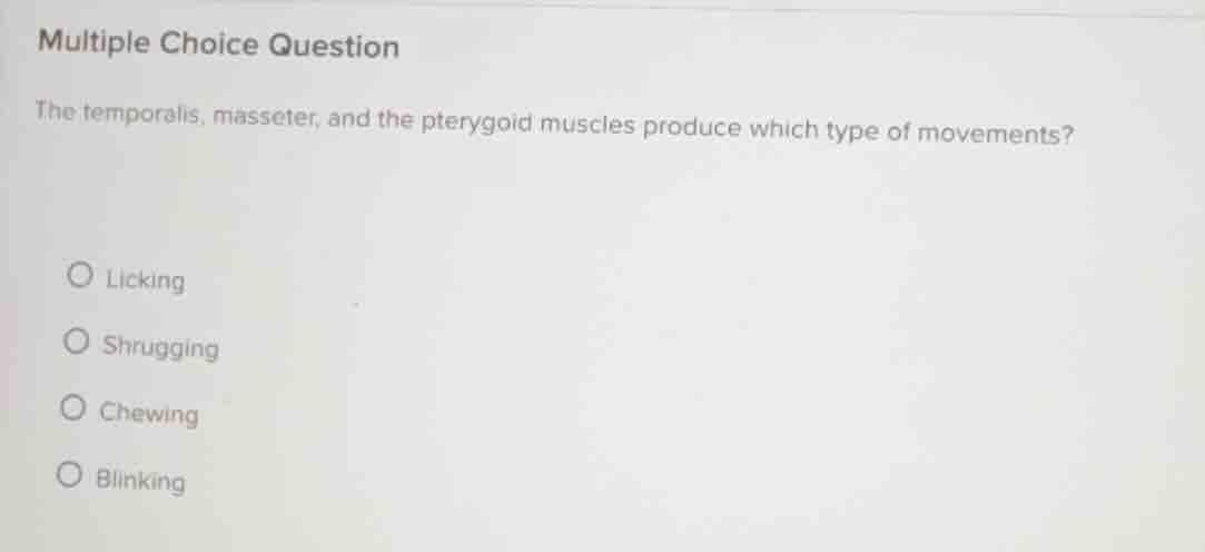 multiple choice question the temporalis, masseter, and the pterygoid mu…
