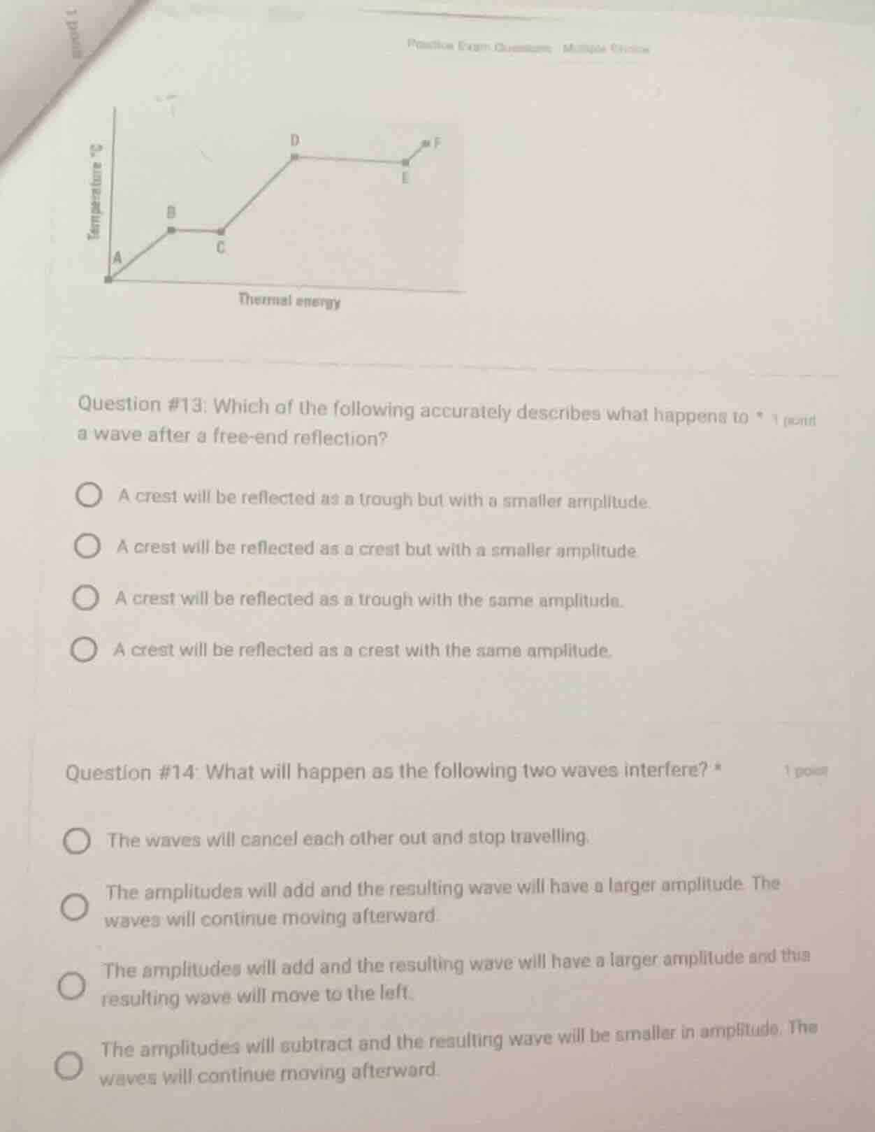 question #13: which of the following accurately describes what happens …