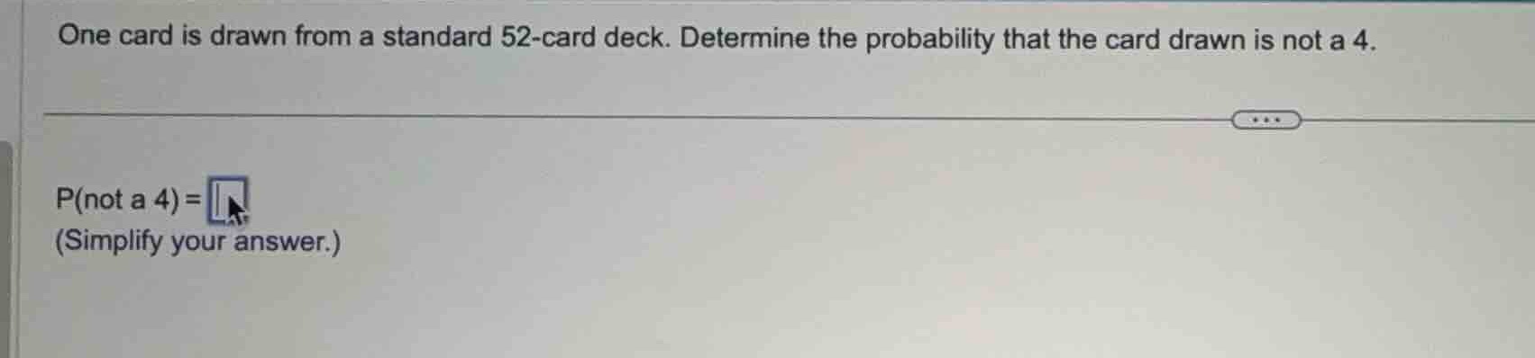one card is drawn from a standard 52-card deck. determine the probabili…