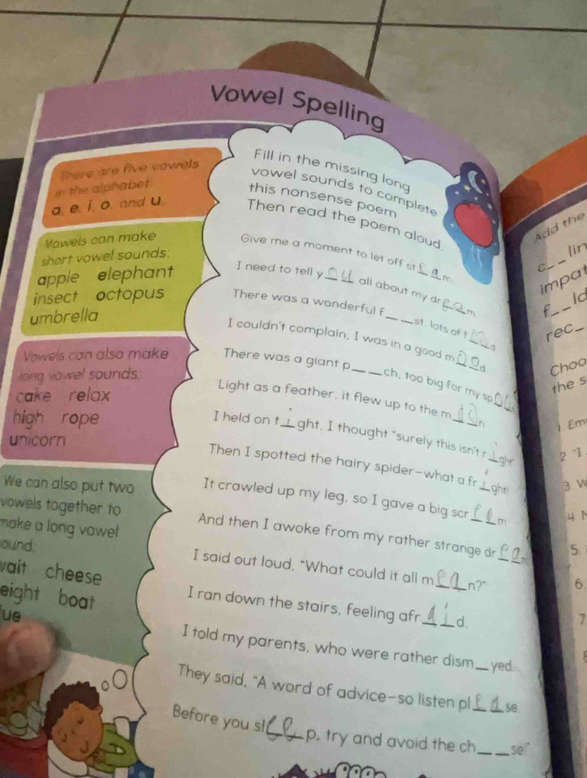 vowel spelling fill in the missing long vowel sounds to complete this n…