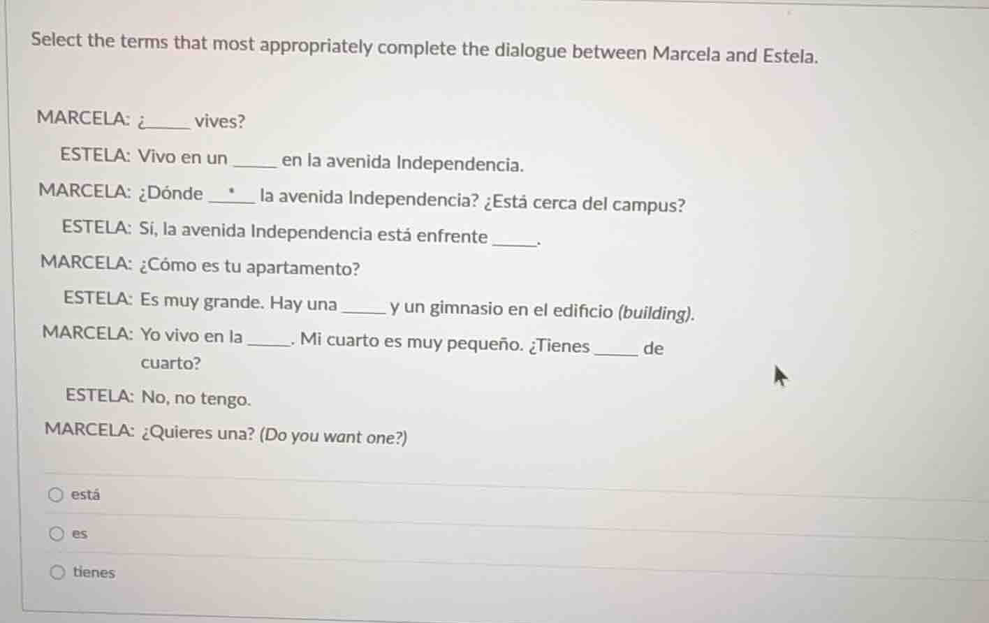 select the terms that most appropriately complete the dialogue between …