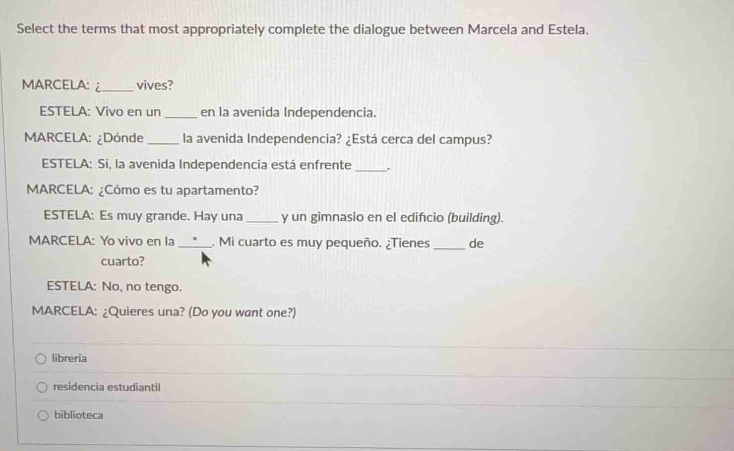 select the terms that most appropriately complete the dialogue between …