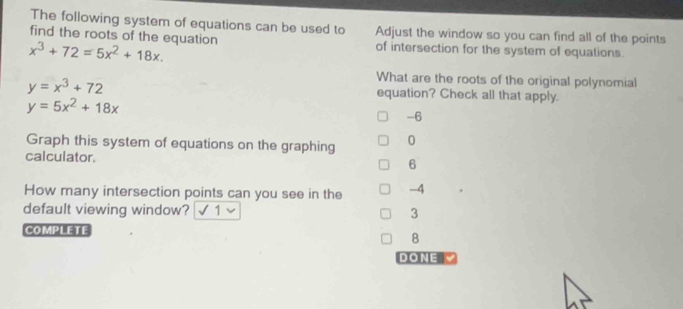 the following system of equations can be used to find the roots of the …
